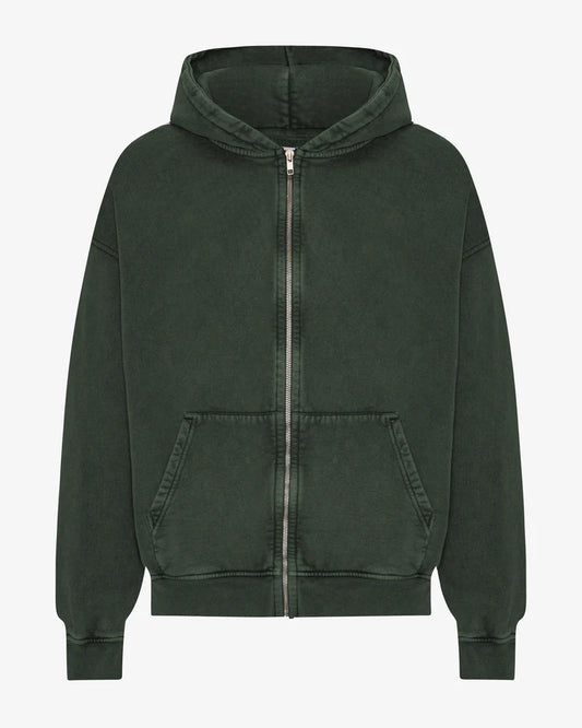 Green Zip Hoodie